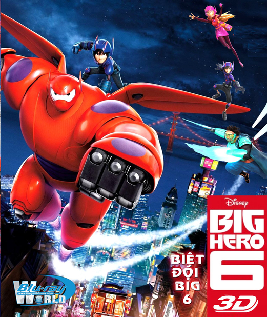 D241. Big Hero 6 2014  - BIỆT ĐỘI BIG 6 3D25G (DTS-HD MA 7.1)